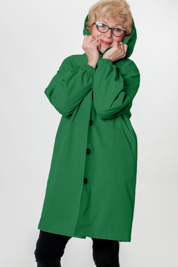 Rachel™ Water-Resistant Oversized Hooded Windbreaker