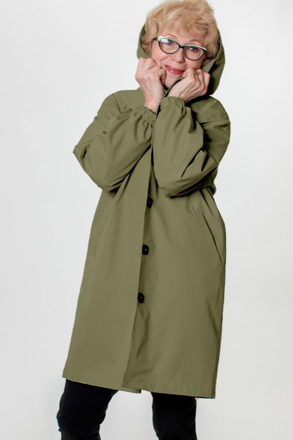 Rachel™ Water-Resistant Oversized Hooded Windbreaker
