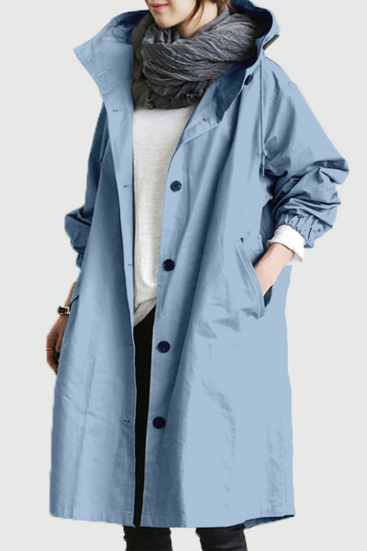 Rachel™ Water-Resistant Oversized Hooded Windbreaker