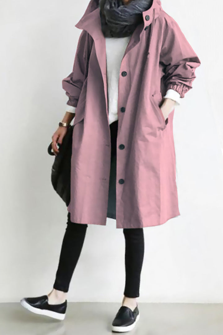 Rachel™ - Water-Resistant Oversized Hooded Windbreaker