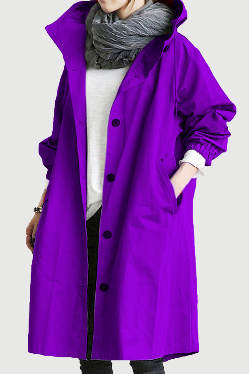 Rachel™ - Water-Resistant Oversized Hooded Windbreaker