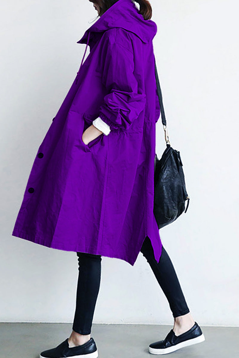 Rachel™ - Water-Resistant Oversized Hooded Windbreaker
