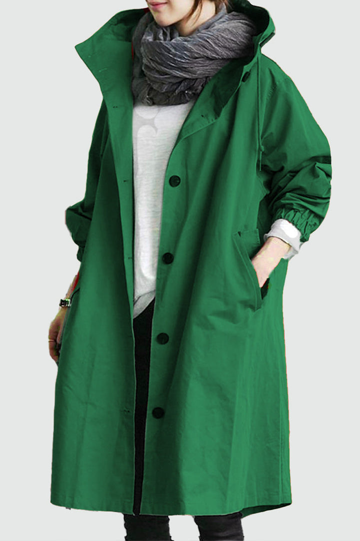 Rachel™ - Water-Resistant Oversized Hooded Windbreaker