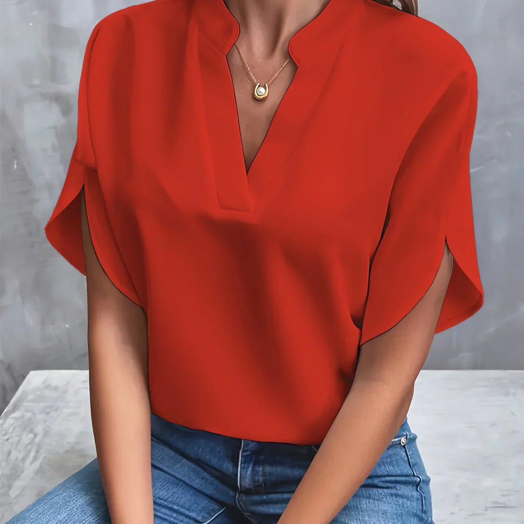 Layla™  Classic V-Neck Blouse